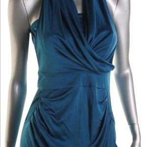 Catherine Malandrino blue jersey cocktail dress